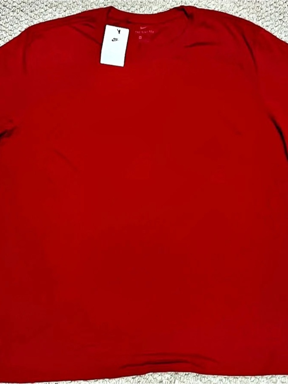 Nike The Nike Tee Short Sleeve Cotton Tee in Red Size 4XL NWT